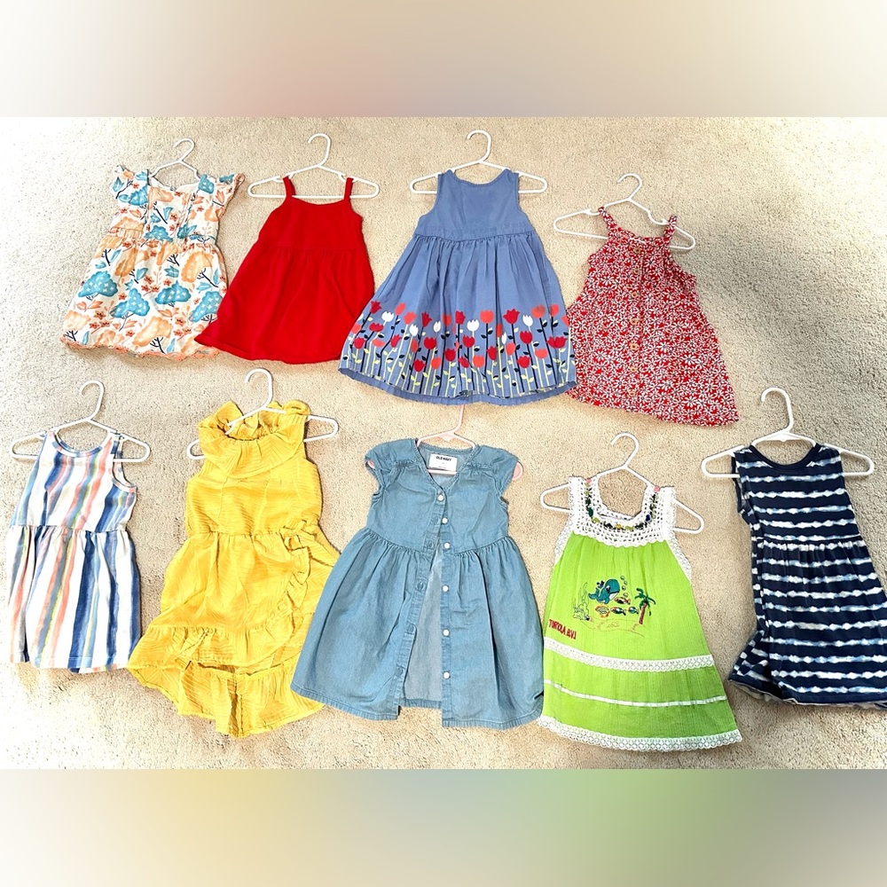 (9) Toddler Girl 2T Summer Dresses